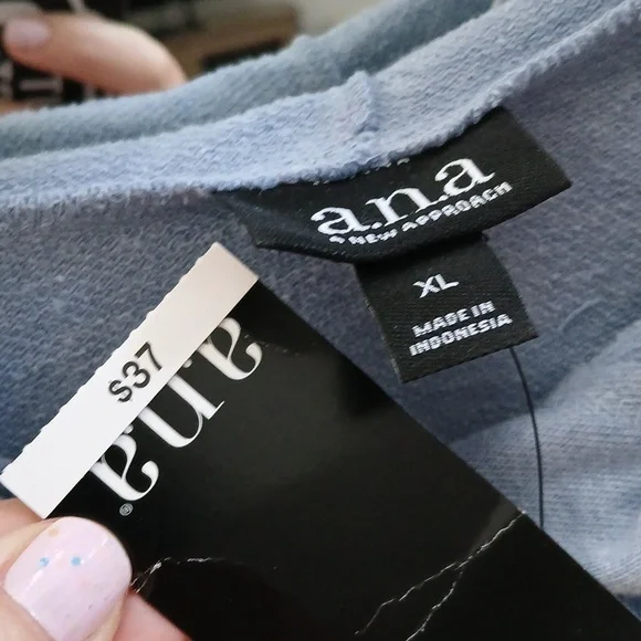 Blue Hooded Sweatshirt NWT - Picture 2 of 8